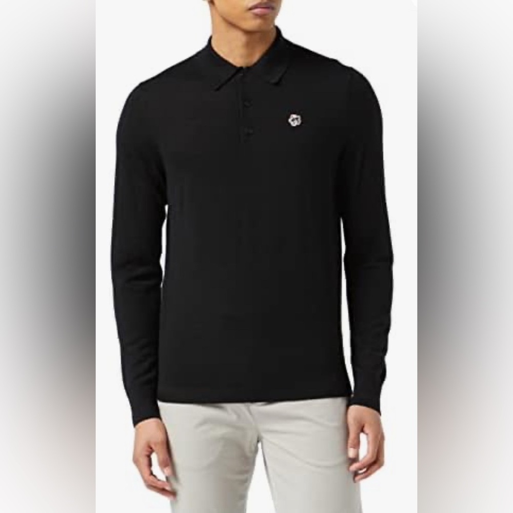 Ted Baker Mmk-Wembley-core Ls Men's Polo Wool Sweater